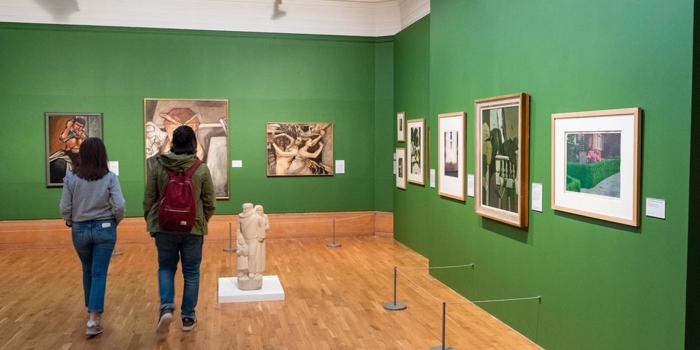 Inside Graves Gallery.