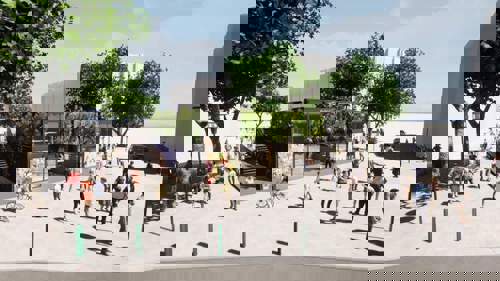 Artist impression of the container complex on Fargate, Sheffield