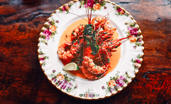 A plate of seafood at Native.