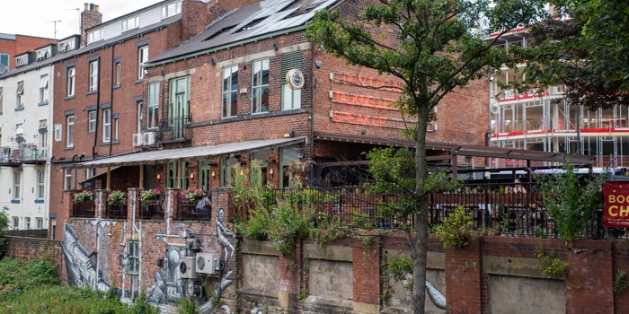 The exterior of The Riverside Kelham.