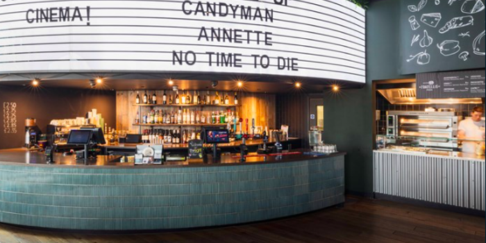 The bar at The Light Cinema.