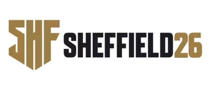 Promotional image featuring the Sheffield Powerlifting Championships 2026 logo on a white background.